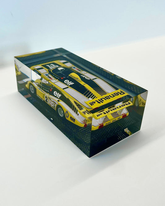 Velocità Sigillata GT Carbon - Renault Alpine A442B - 24H Le Mans 1978 - Pironi Jassaud - Scultura automobilistica concettuale | Pezzo unico numerato