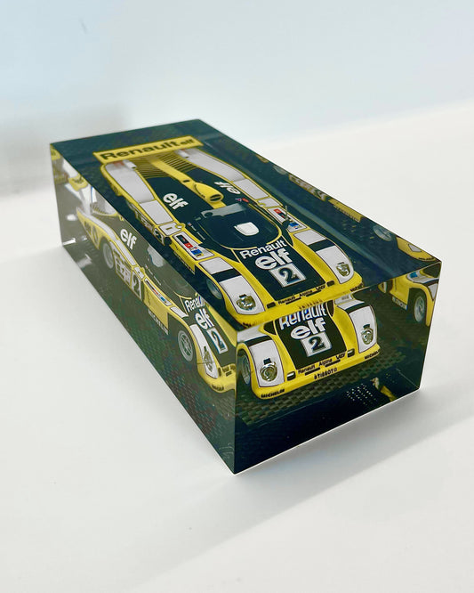 Velocità Sigillata GT Carbon - Renault Alpine A442B - 24H Le Mans 1978 - Pironi Jassaud - Scultura automobilistica concettuale | Pezzo unico numerato