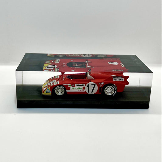 Velocità Sigillata GT Heritage - Alfa Romeo 33 TT 3 - 24H Le Mans 1972 - Marko Elford - Scultura automobilistica concettuale | Pezzo unico numerato