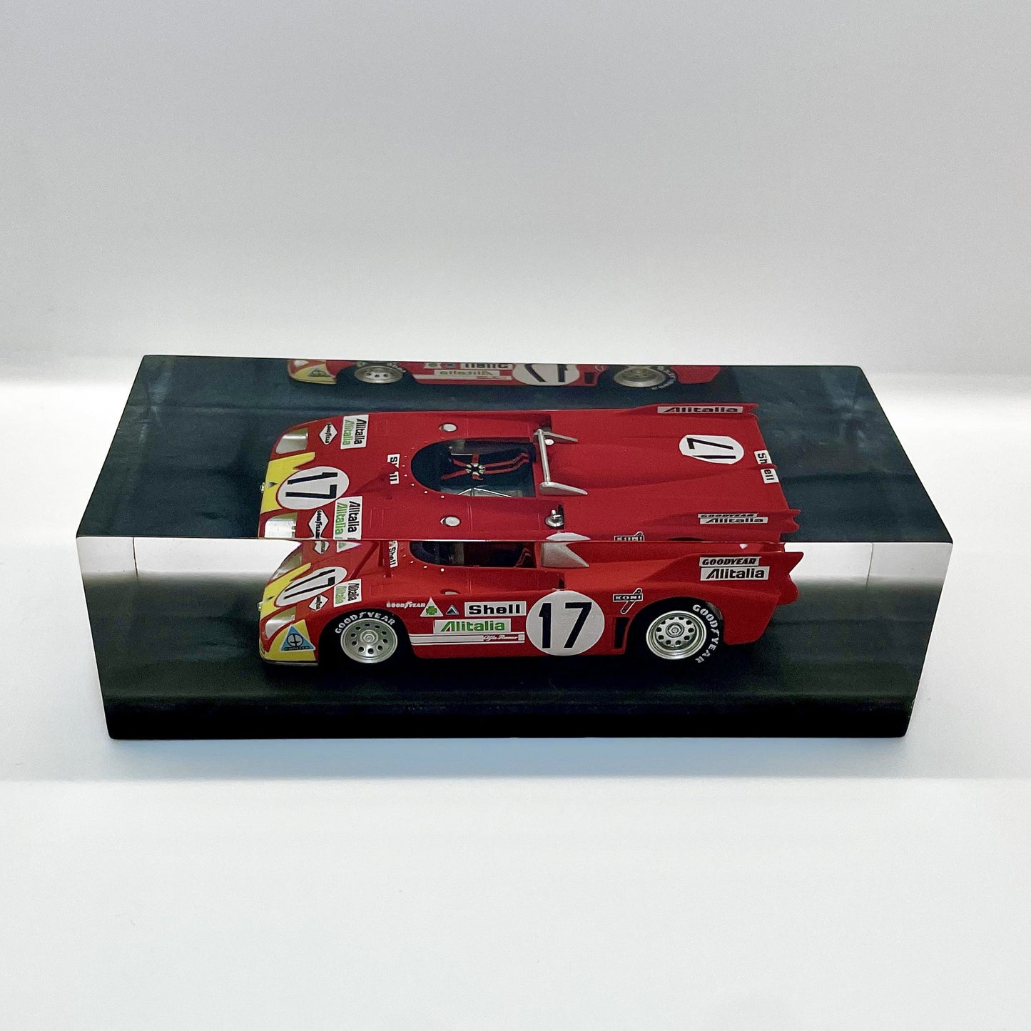 Velocità Sigillata GT Heritage - Alfa Romeo 33 TT 3 - 24H Le Mans 1972 - Marko Elford - Scultura automobilistica concettuale | Pezzo unico numerato