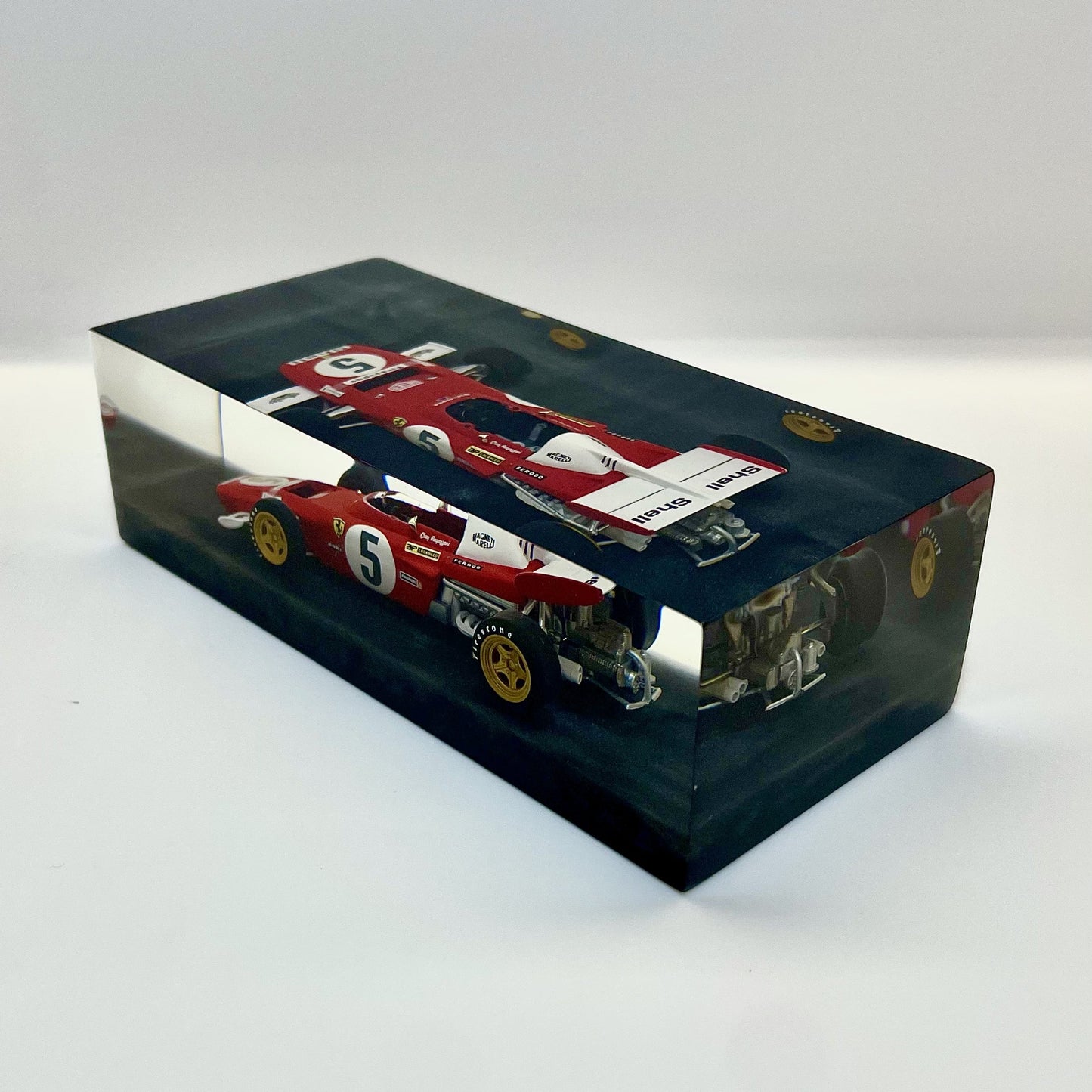 Velocità Sigillata Formula - Ferrari F312 B2 – Clay Regazzoni - Le Castellet France GP 1971 - F1 - Scultura automobilistica concettuale | Pezzo unico numerato
