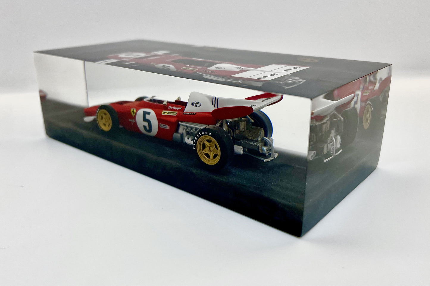 Velocità Sigillata Formula - Ferrari F312 B2 – Clay Regazzoni - Le Castellet France GP 1971 - F1 - Scultura automobilistica concettuale | Pezzo unico numerato