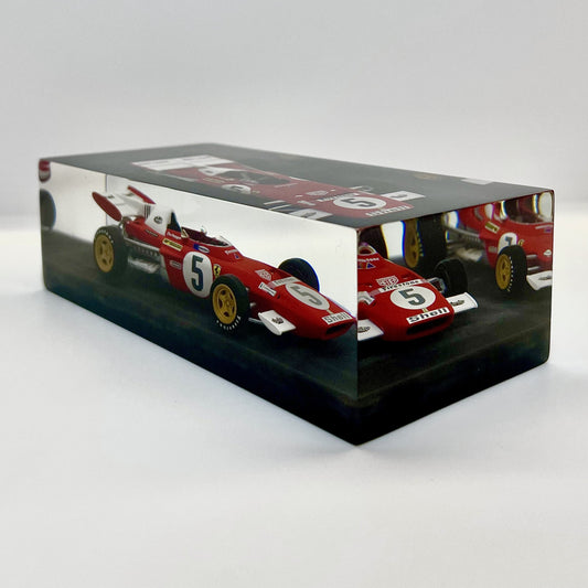 Velocità Sigillata Formula - Ferrari F312 B2 – Clay Regazzoni - Le Castellet France GP 1971 - F1 - Scultura automobilistica concettuale | Pezzo unico numerato