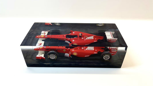 Velocità Sigillata Formula - Ferrari 150 Italia – Fernando Alonso - Test di Valencia 2011 - F1 - Scultura automobilistica concettuale | Pezzo unico numerato