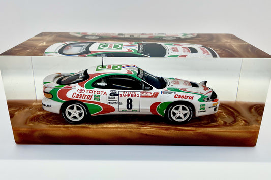 Velocità Sigillata GT - Toyota Celica Turbo 4WD – Rally Sanremo 1994 - Auriol Occelli - Scultura automobilistica concettuale | Pezzo unico numerato