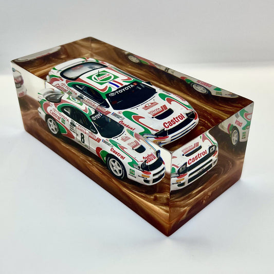 Velocità Sigillata GT - Toyota Celica Turbo 4WD – Rally Sanremo 1994 - Auriol Occelli - Scultura automobilistica concettuale | Pezzo unico numerato