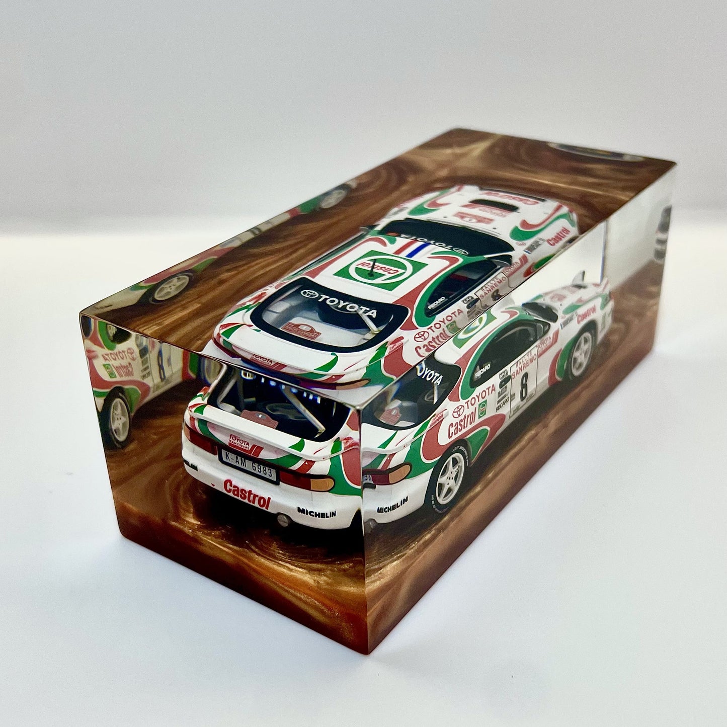 Velocità Sigillata GT - Toyota Celica Turbo 4WD – Rally Sanremo 1994 - Auriol Occelli - Scultura automobilistica concettuale | Pezzo unico numerato