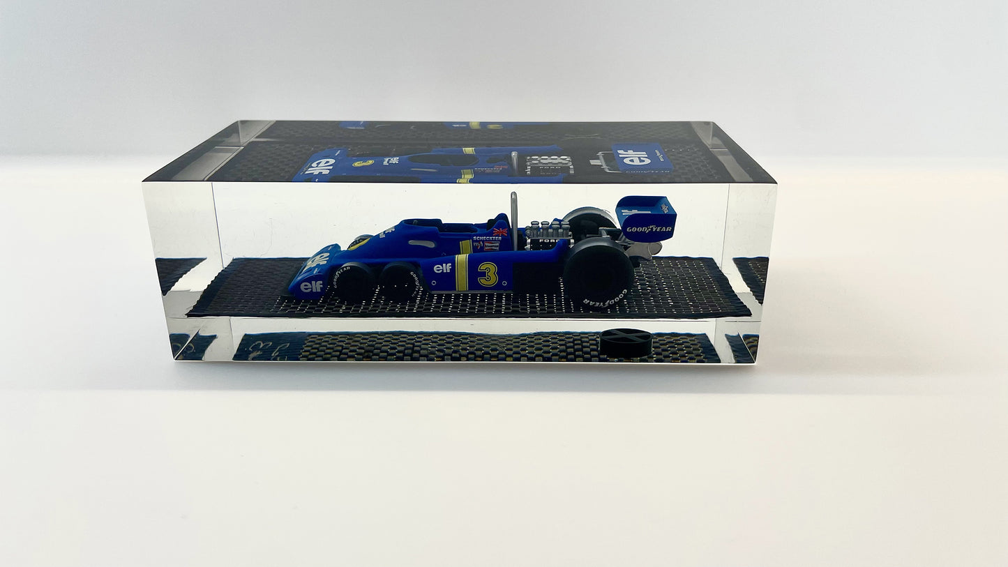Velocità Sigillata Formula Carbon - Tyrrell P34 - Monaco GP 1976 - Jody Scheckter - Scultura automobilistica concettuale | Pezzo unico numerato