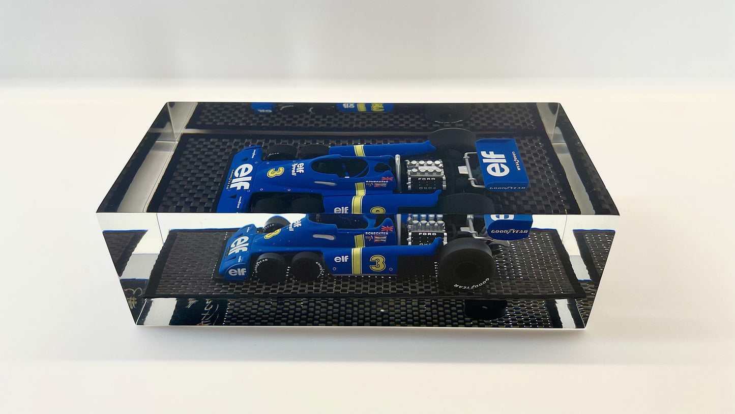 Velocità Sigillata Formula Carbon - Tyrrell P34 - Monaco GP 1976 - Jody Scheckter - Scultura automobilistica concettuale | Pezzo unico numerato