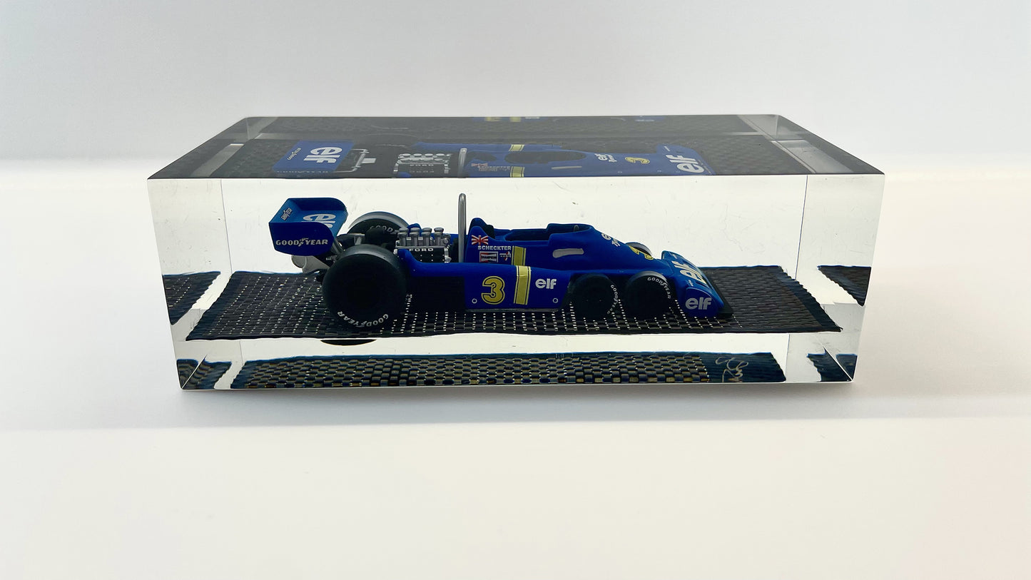 Velocità Sigillata Formula Carbon - Tyrrell P34 - Monaco GP 1976 - Jody Scheckter - Scultura automobilistica concettuale | Pezzo unico numerato