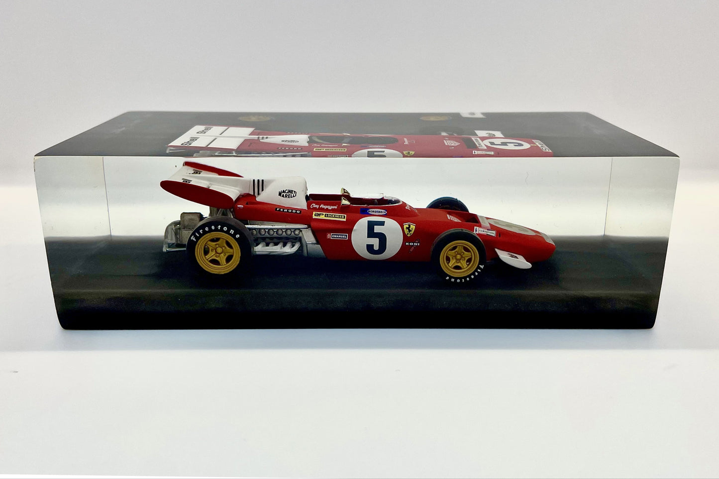 Velocità Sigillata Formula - Ferrari F312 B2 – Clay Regazzoni - Le Castellet France GP 1971 - F1 - Scultura automobilistica concettuale | Pezzo unico numerato