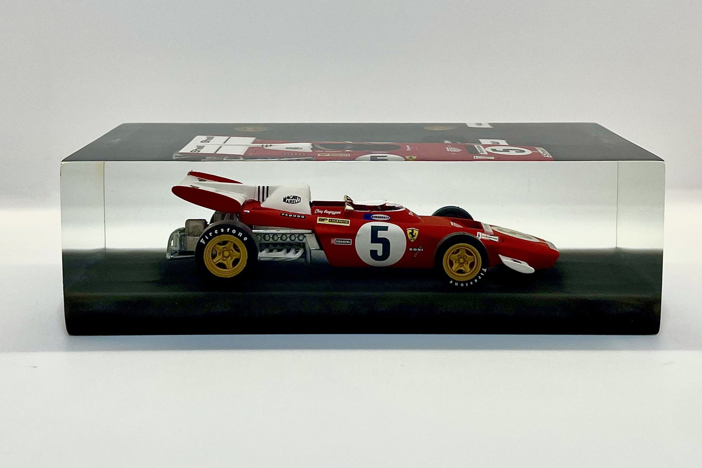 Velocità Sigillata Formula - Ferrari F312 B2 – Clay Regazzoni - Le Castellet France GP 1971 - F1 - Scultura automobilistica concettuale | Pezzo unico numerato