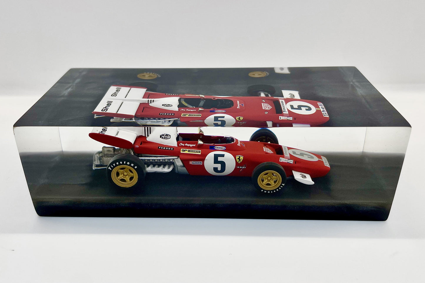 Velocità Sigillata Formula - Ferrari F312 B2 – Clay Regazzoni - Le Castellet France GP 1971 - F1 - Scultura automobilistica concettuale | Pezzo unico numerato