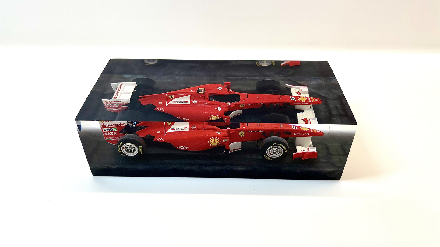 Velocità Sigillata Formula - Ferrari 150 Italia – Fernando Alonso - Test di Valencia 2011 - F1 - Scultura automobilistica concettuale | Pezzo unico numerato