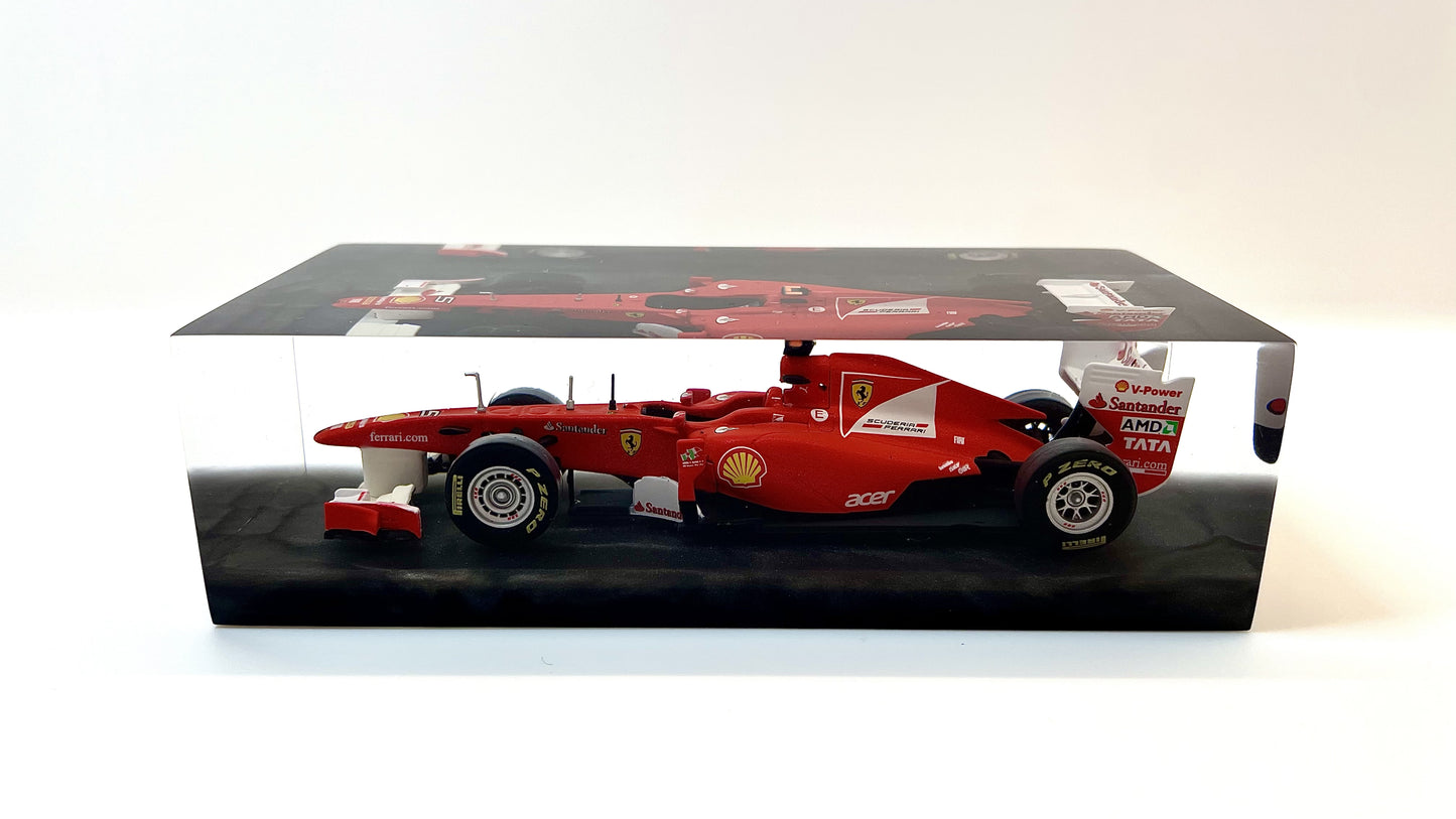 Velocità Sigillata Formula - Ferrari 150 Italia – Fernando Alonso - Test di Valencia 2011 - F1 - Scultura automobilistica concettuale | Pezzo unico numerato