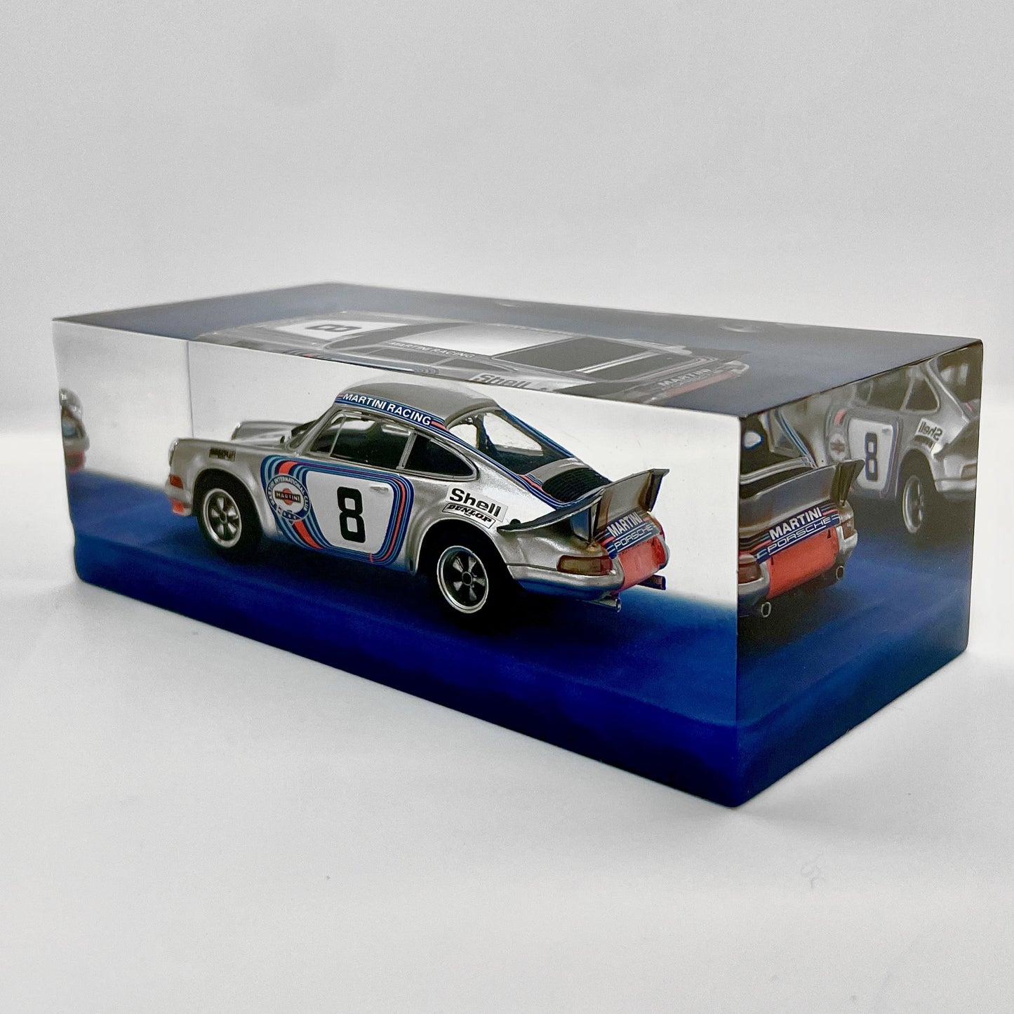Velocità Sigillata GT - Porsche 911 Carrera RSR – Targa Florio 1973 - Muller Van Lennep - Scultura automobilistica concettuale | Pezzo unico numerato