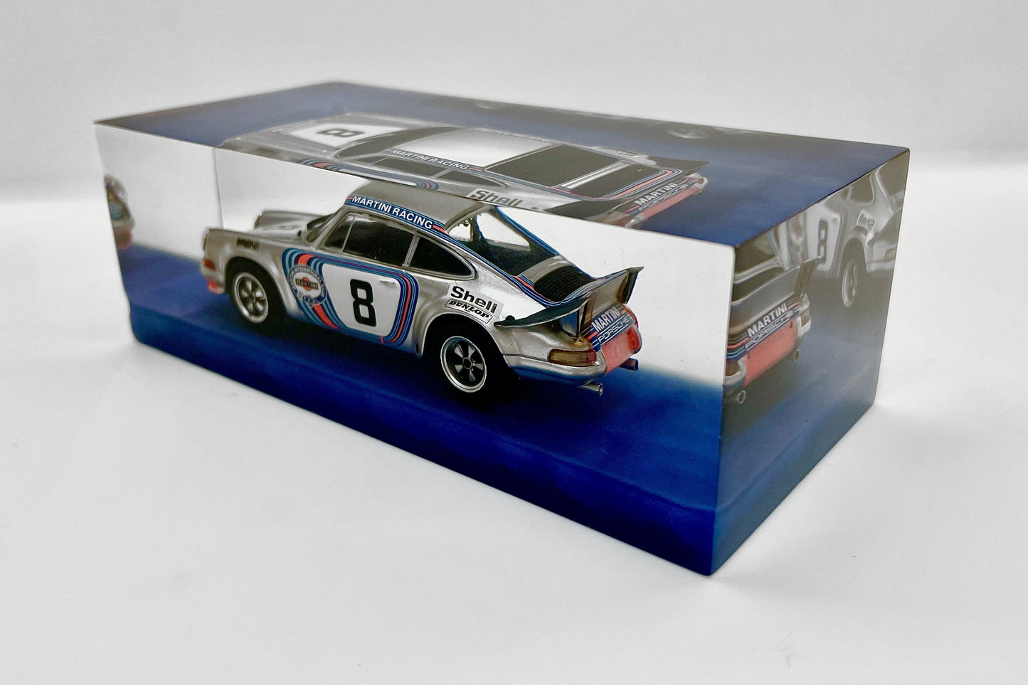 Velocità Sigillata GT - Porsche 911 Carrera RSR – Targa Florio 1973 - Muller Van Lennep - Scultura automobilistica concettuale | Pezzo unico numerato