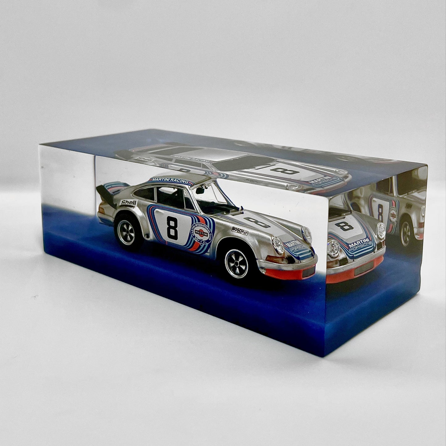Velocità Sigillata GT - Porsche 911 Carrera RSR – Targa Florio 1973 - Muller Van Lennep - Scultura automobilistica concettuale | Pezzo unico numerato