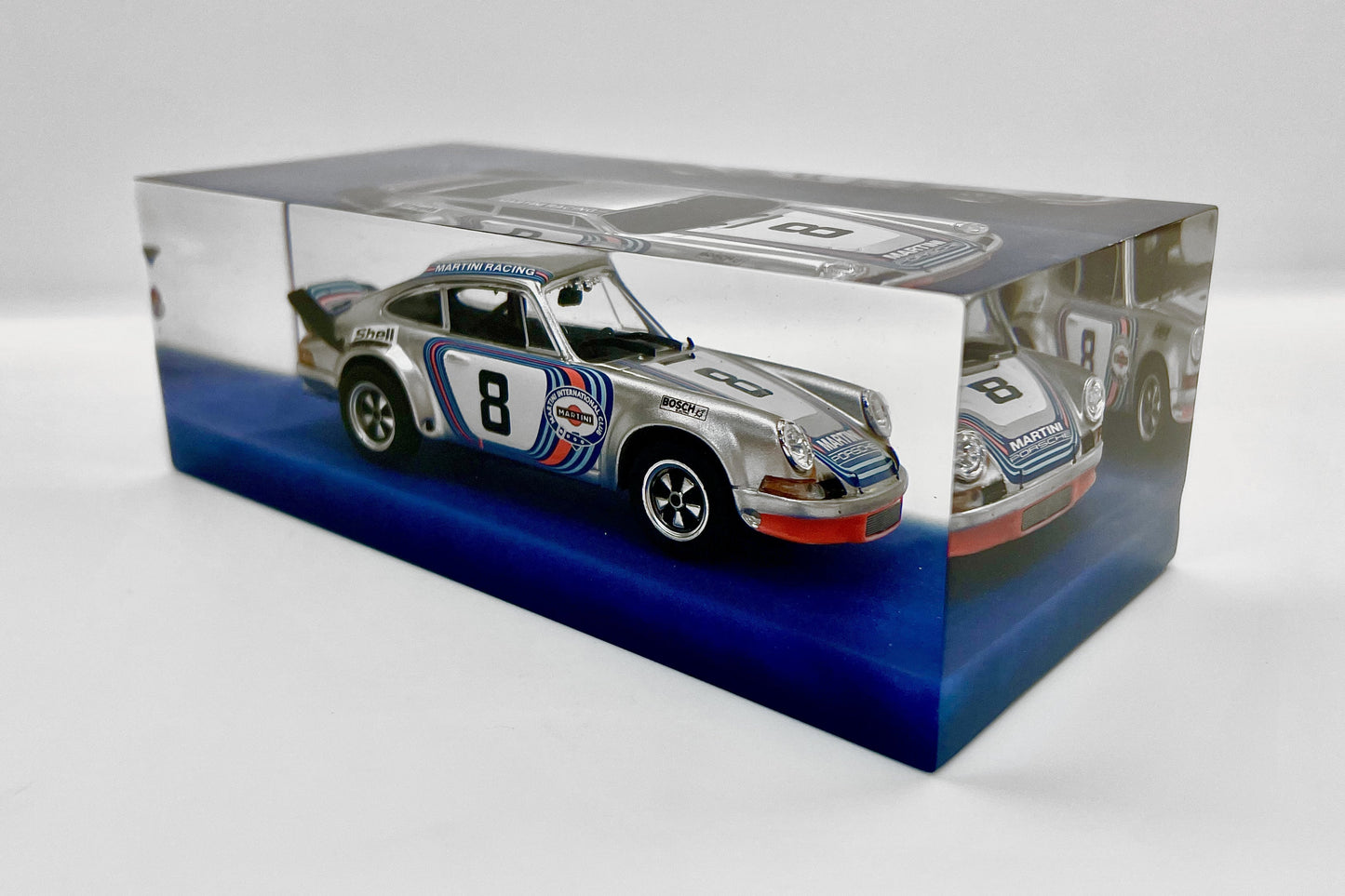 Velocità Sigillata GT - Porsche 911 Carrera RSR – Targa Florio 1973 - Muller Van Lennep - Scultura automobilistica concettuale | Pezzo unico numerato