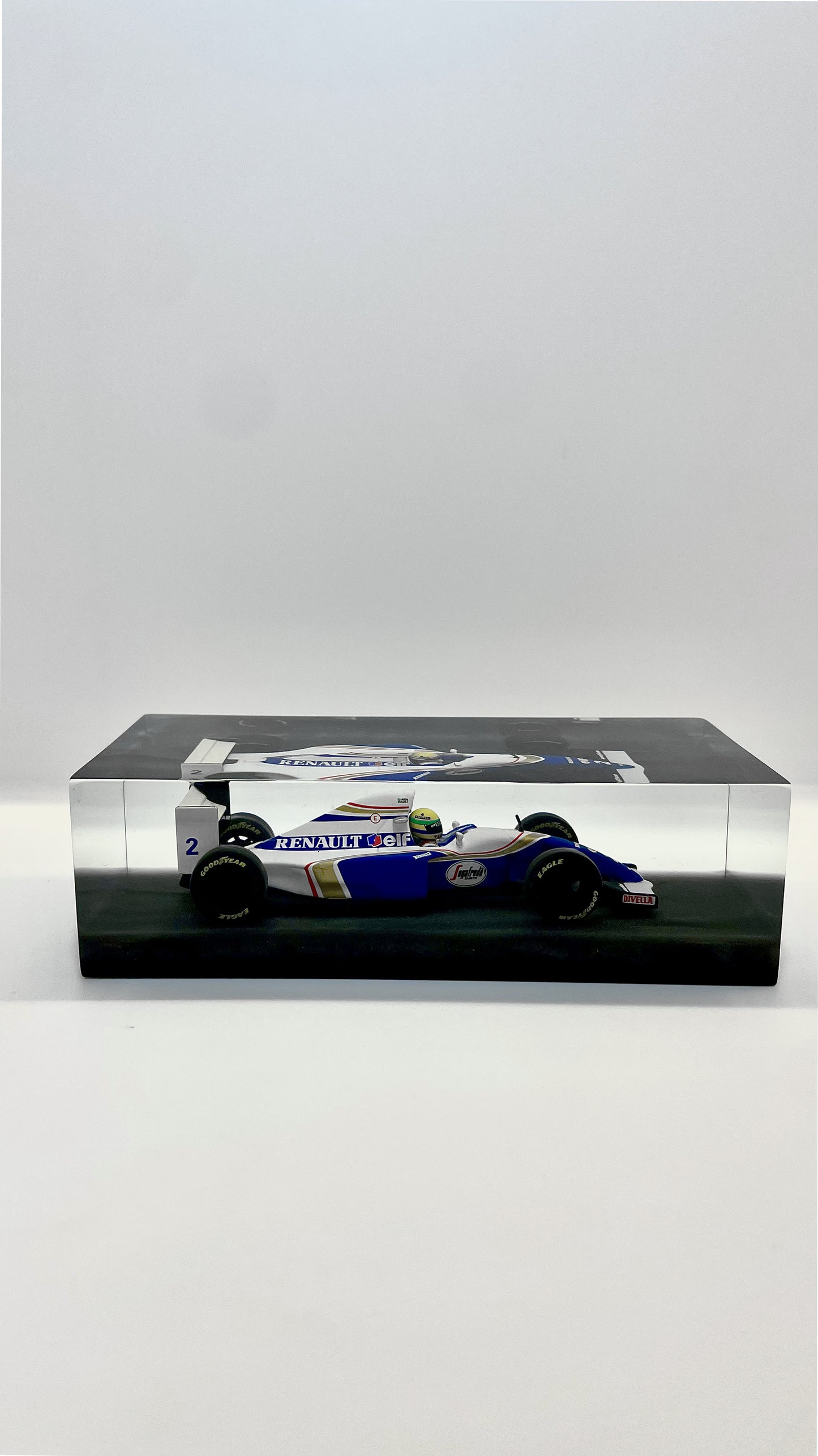 Velocità Sigillata Formula Heritage – Williams FW16 - Ayrton Senna - Interlagos 1994 (006/2025) Scultura automobilistica concettuale | Pezzo unico